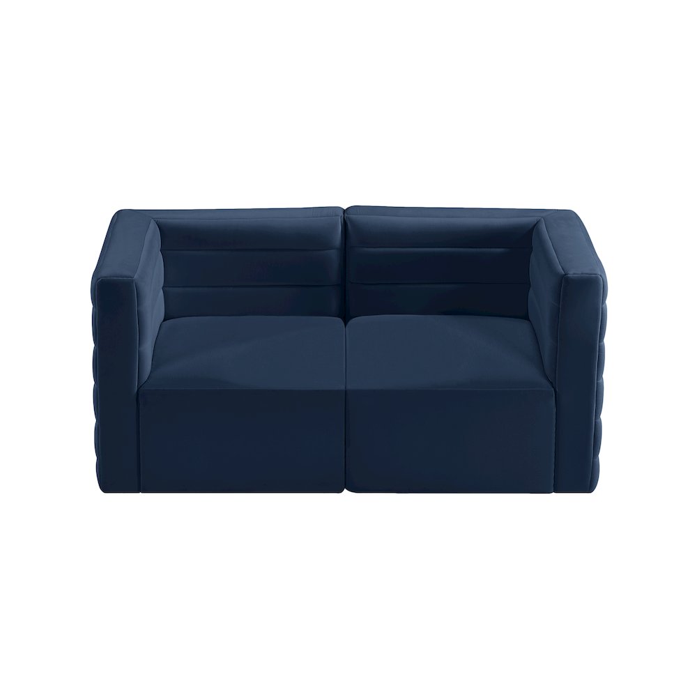 Quincy Navy Velvet Modular Sofa