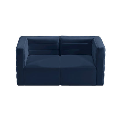 Quincy Navy Velvet Modular Sofa