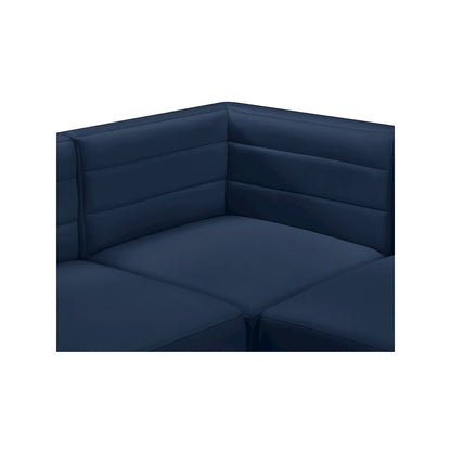 Quincy Navy Velvet Modular Sofa