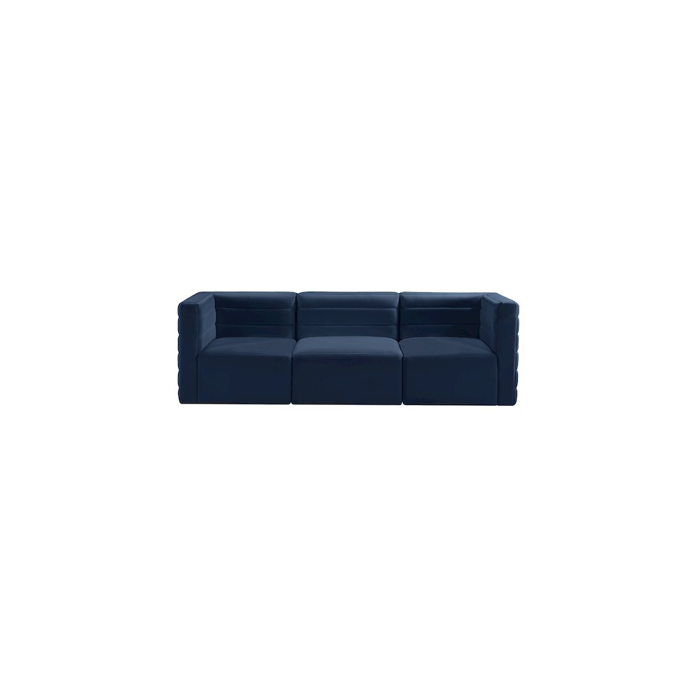 Quincy Navy Velvet Modular Sofa