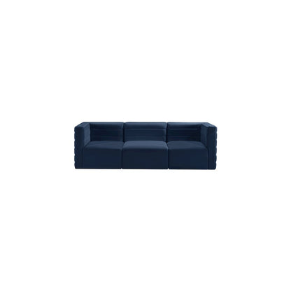 Quincy Navy Velvet Modular Sofa