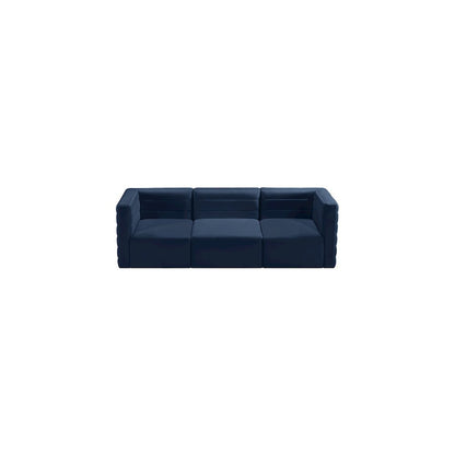 Quincy Navy Velvet Modular Sofa