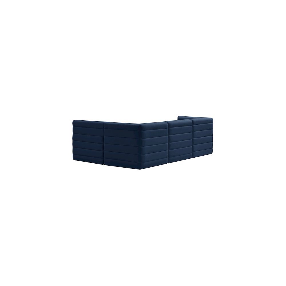 Quincy Navy Velvet Modular Sectional