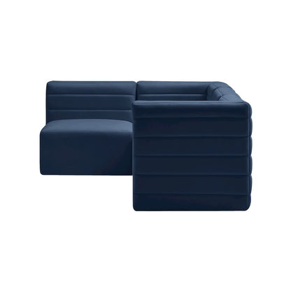 Quincy Navy Velvet Modular Sectional