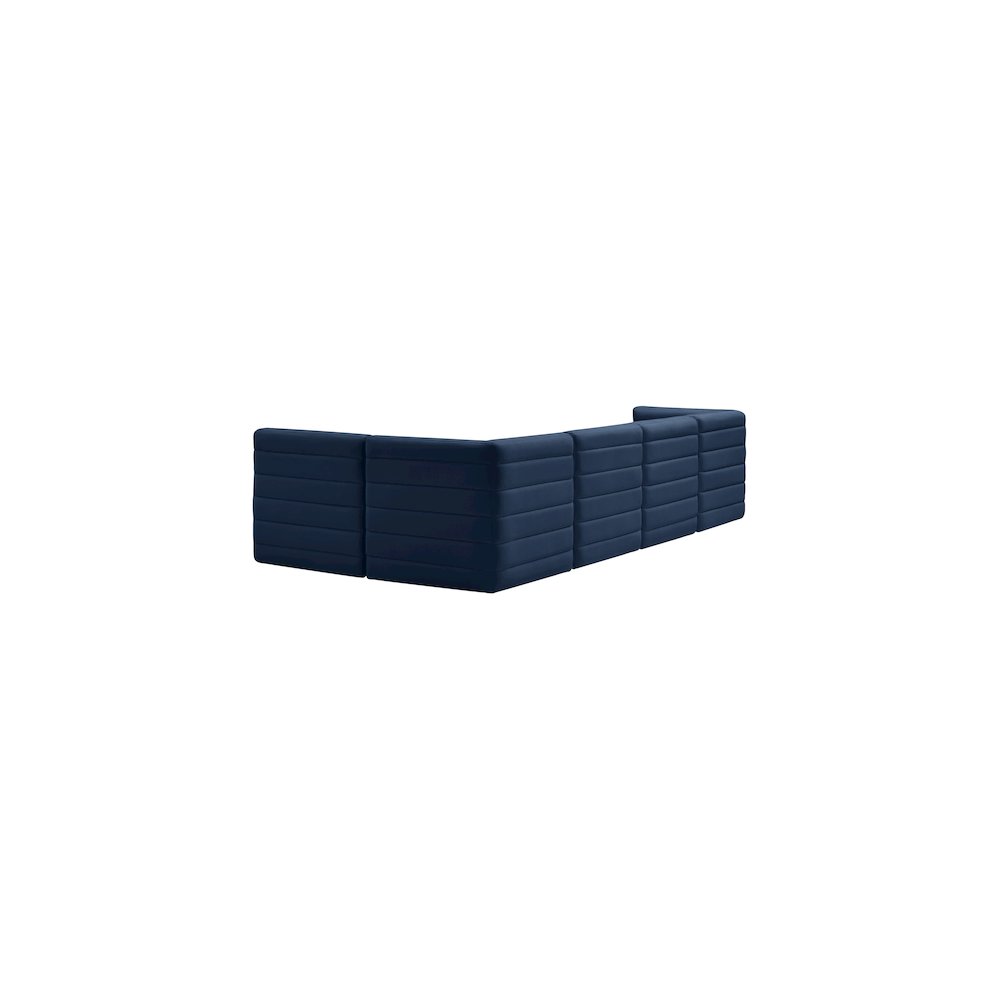 Quincy Navy Velvet Modular Sectional