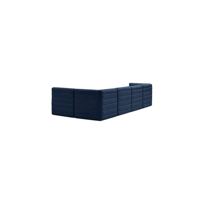 Quincy Navy Velvet Modular Sectional
