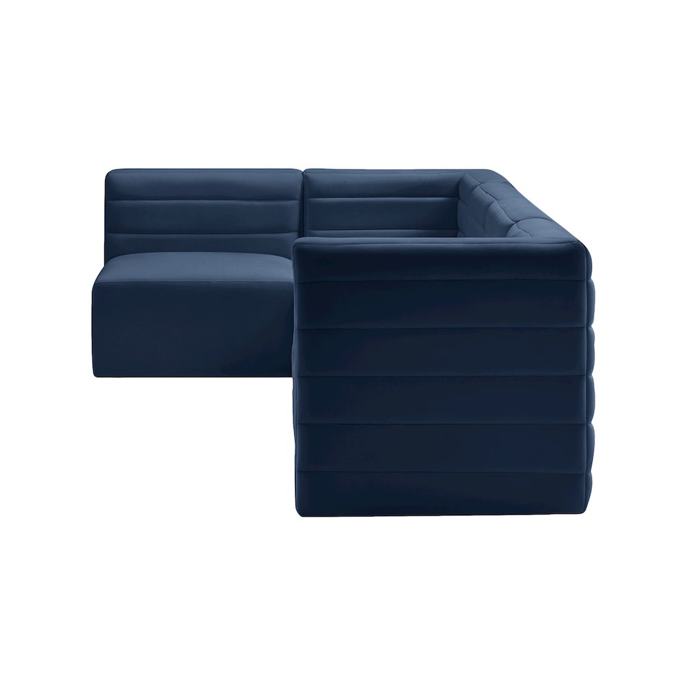 Quincy Navy Velvet Modular Sectional