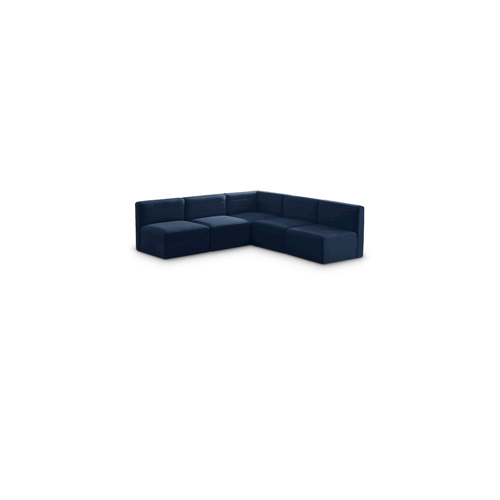 Quincy Navy Velvet Modular Sectional