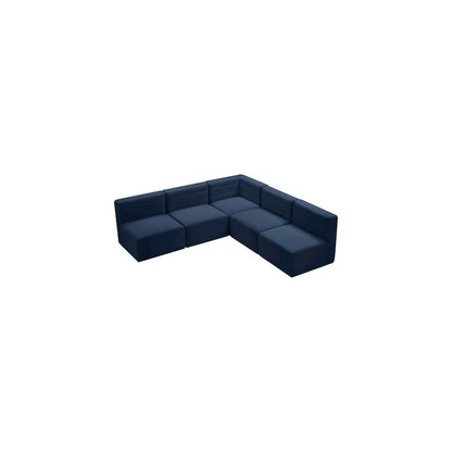 Quincy Navy Velvet Modular Sectional