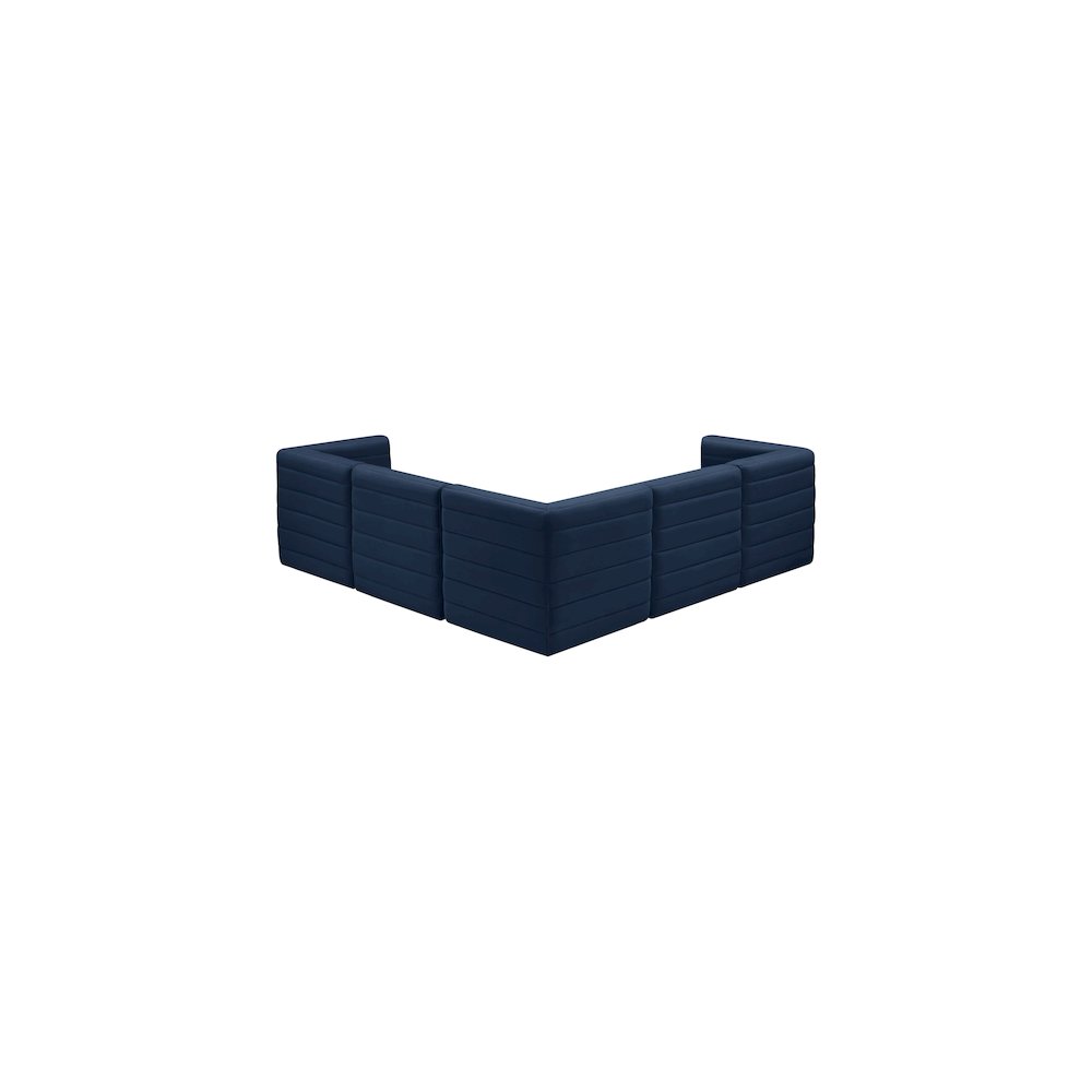 Quincy Navy Velvet Modular Sectional