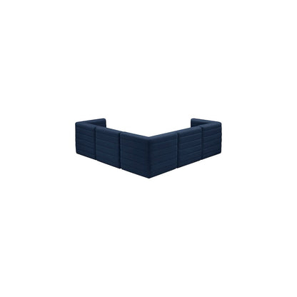 Quincy Navy Velvet Modular Sectional