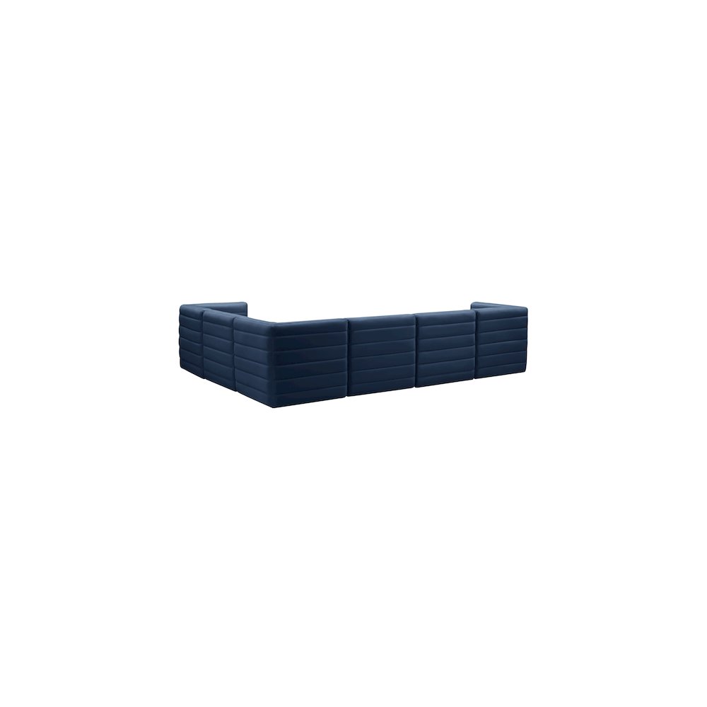 Quincy Navy Velvet Modular Sectional