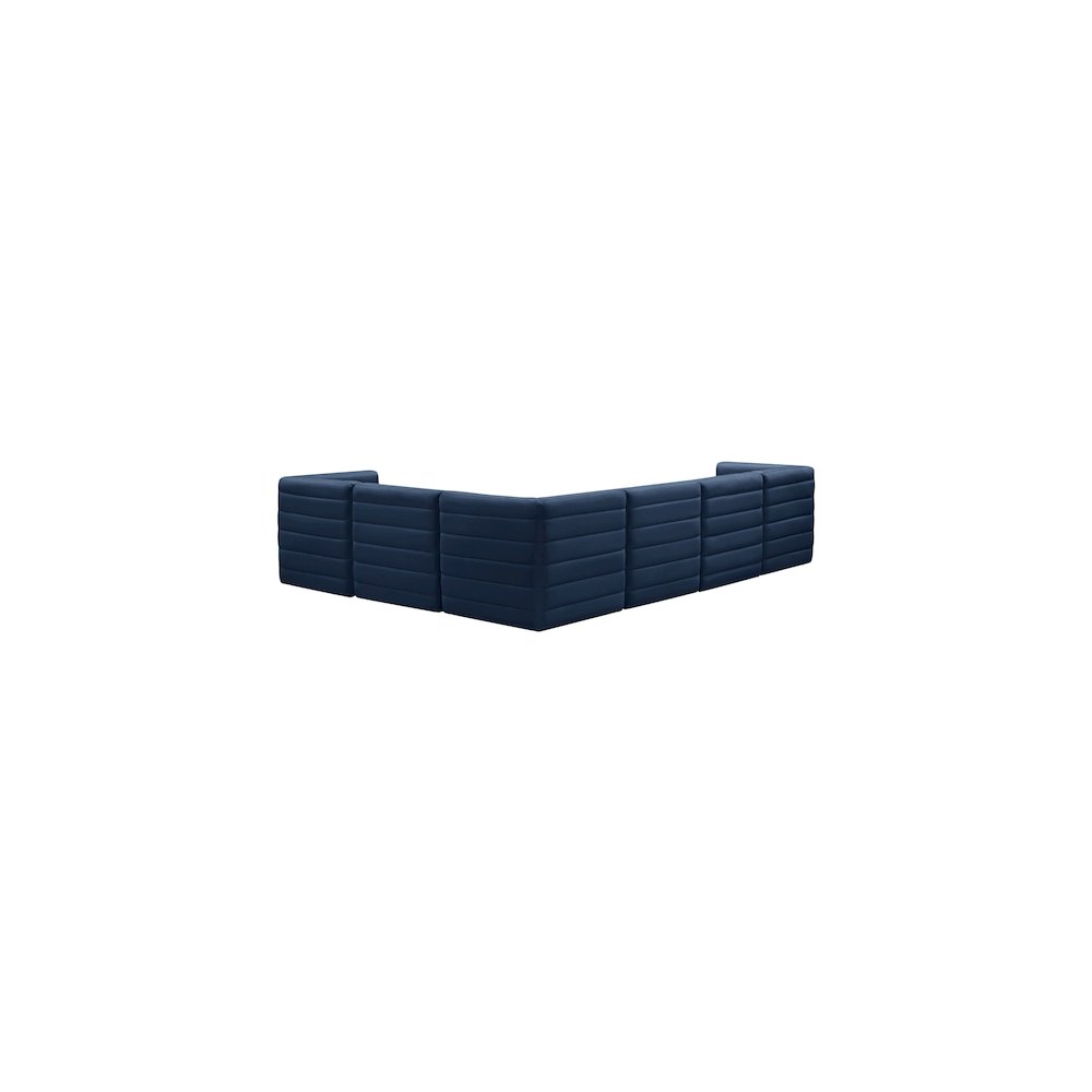 Quincy Navy Velvet Modular Sectional