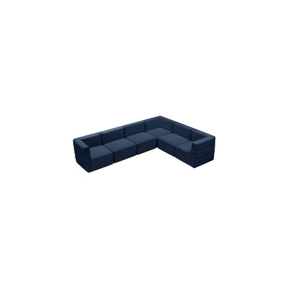 Quincy Navy Velvet Modular Sectional
