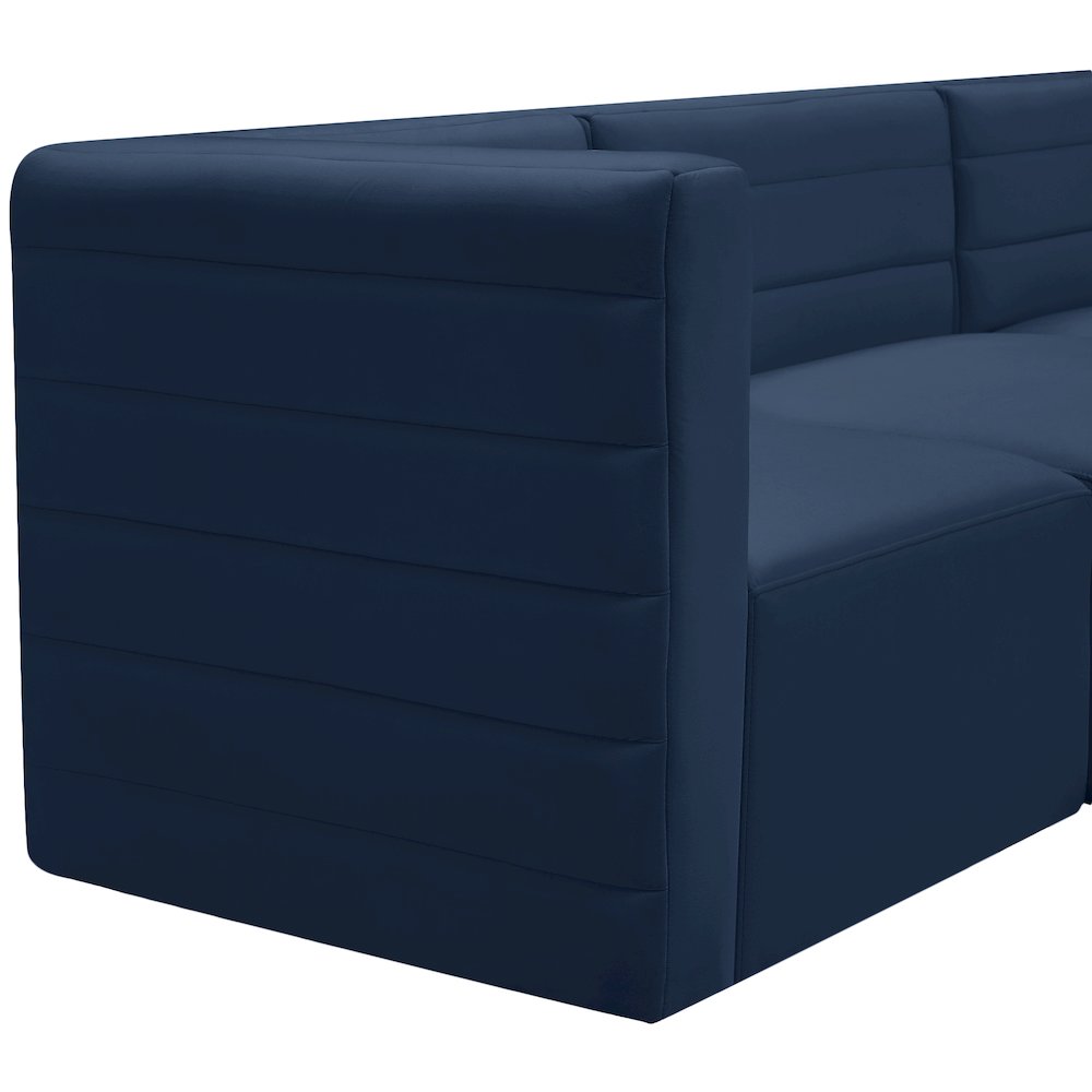 Quincy Navy Velvet Modular Sectional
