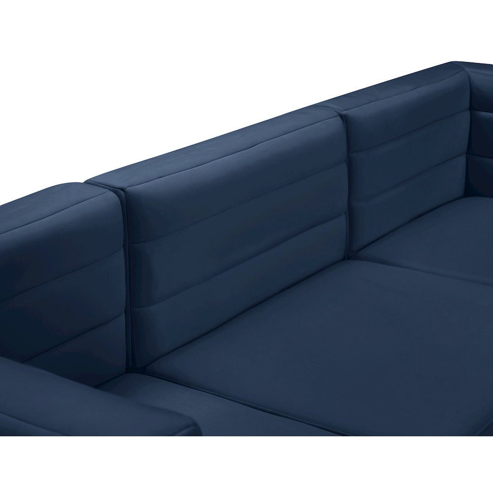 Quincy Navy Velvet Modular Sectional