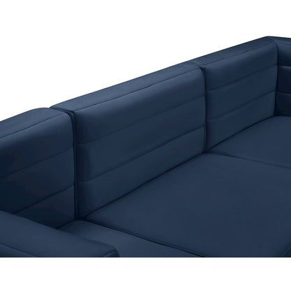 Quincy Navy Velvet Modular Sectional