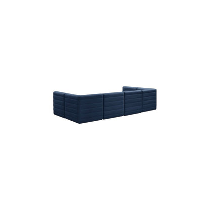 Quincy Navy Velvet Modular Sectional
