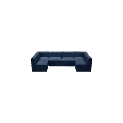Quincy Navy Velvet Modular Sectional