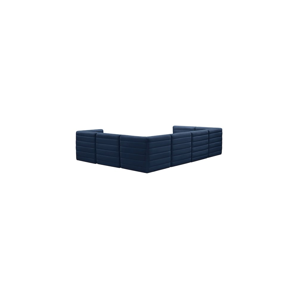 Quincy Navy Velvet Modular Sectional