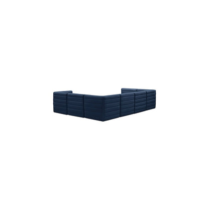 Quincy Navy Velvet Modular Sectional
