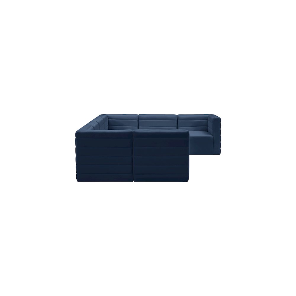 Quincy Navy Velvet Modular Sectional
