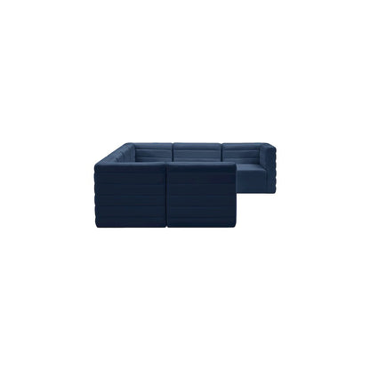 Quincy Navy Velvet Modular Sectional