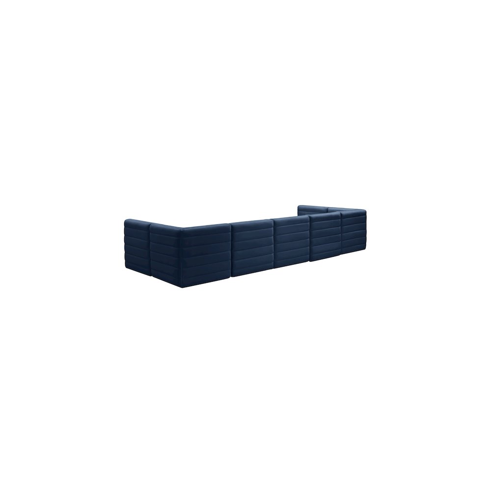 Quincy Navy Velvet Modular Sectional