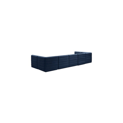 Quincy Navy Velvet Modular Sectional