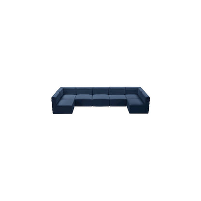 Quincy Navy Velvet Modular Sectional