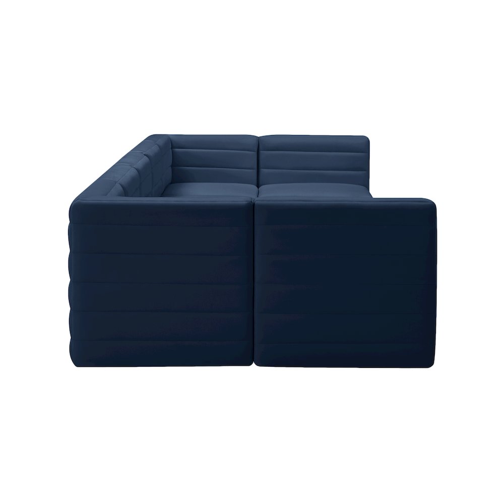 Quincy Navy Velvet Modular Sectional