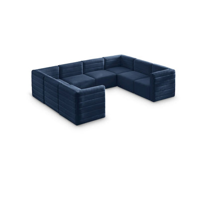 Quincy Navy Velvet Modular Sectional