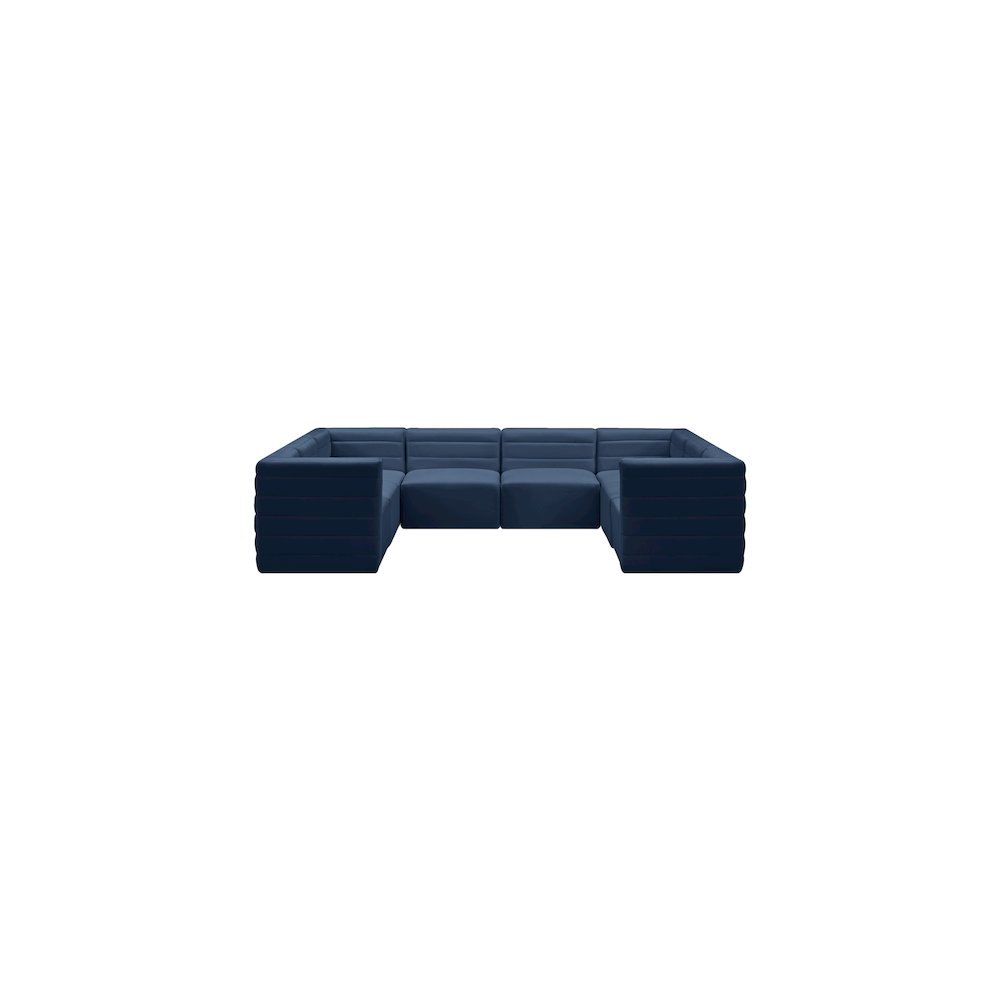 Quincy Navy Velvet Modular Sectional