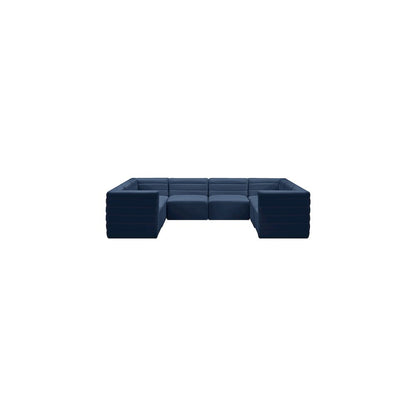 Quincy Navy Velvet Modular Sectional
