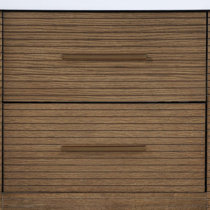 Oakwell 24" Brown Engineered Stone And Solid Wood Bathroom Vanity
