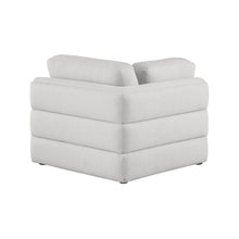 Beckham Beige Durable Linen Textured Fabric Corner