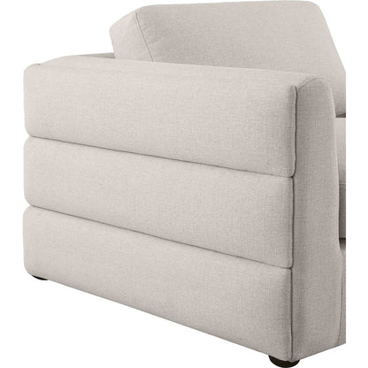 Beckham Beige Durable Linen Textured Fabric Modular Sofa