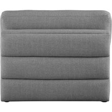 Beckham Grey Durable Linen Textured Fabric Armless