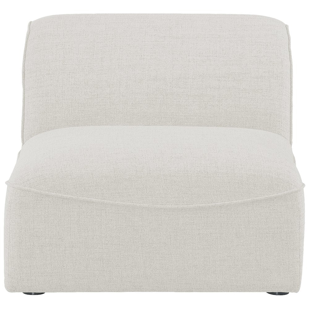 Miramar Cream Durable Linen Textured Armless