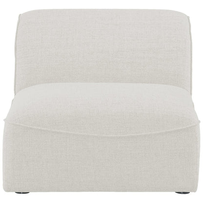 Miramar Cream Durable Linen Textured Armless