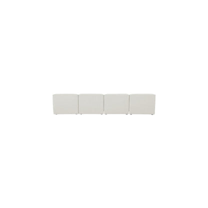 Miramar Cream Durable Linen Textured Modular Sofa