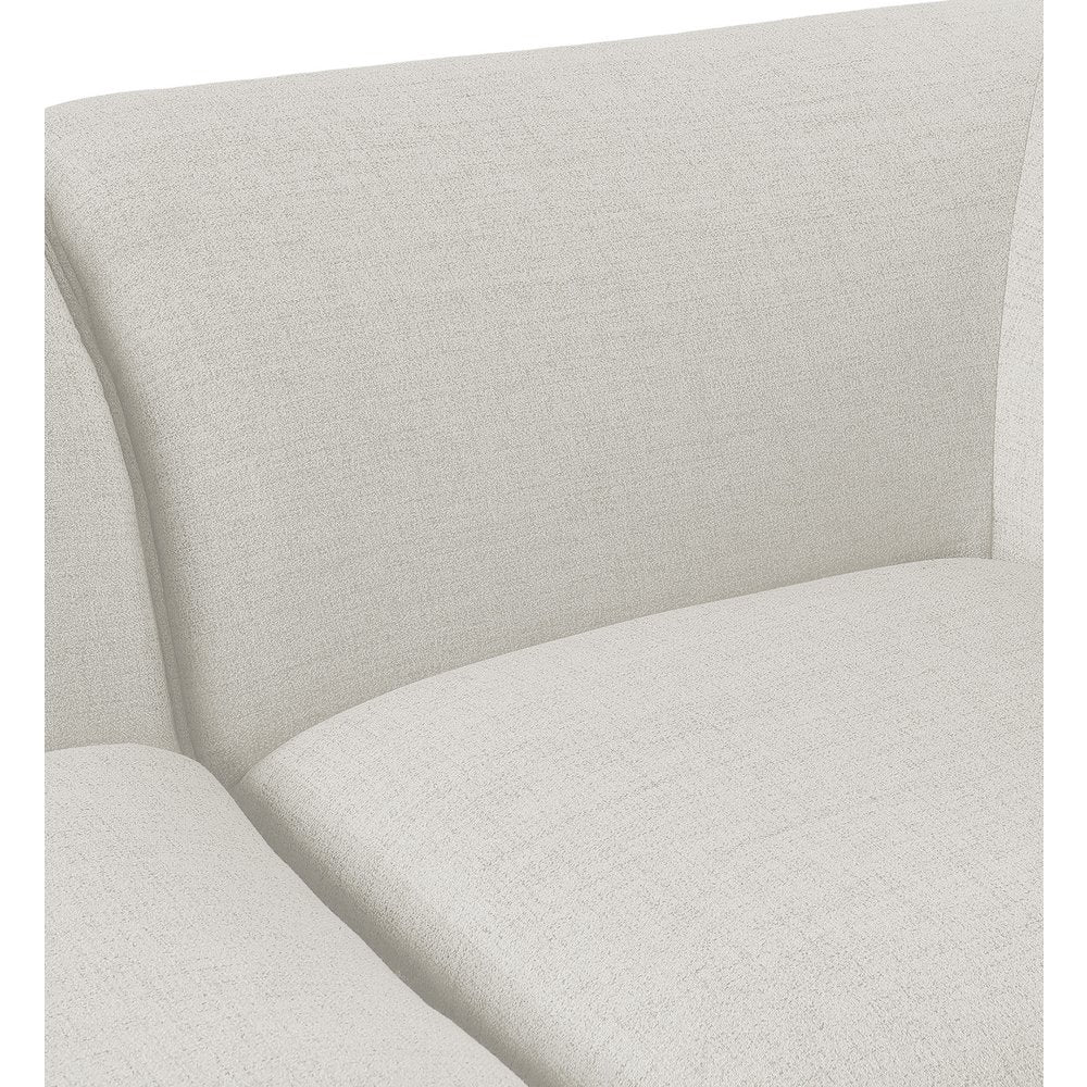 Miramar Cream Durable Linen Textured Modular Sofa