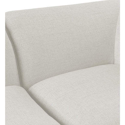 Miramar Cream Durable Linen Textured Modular Sofa