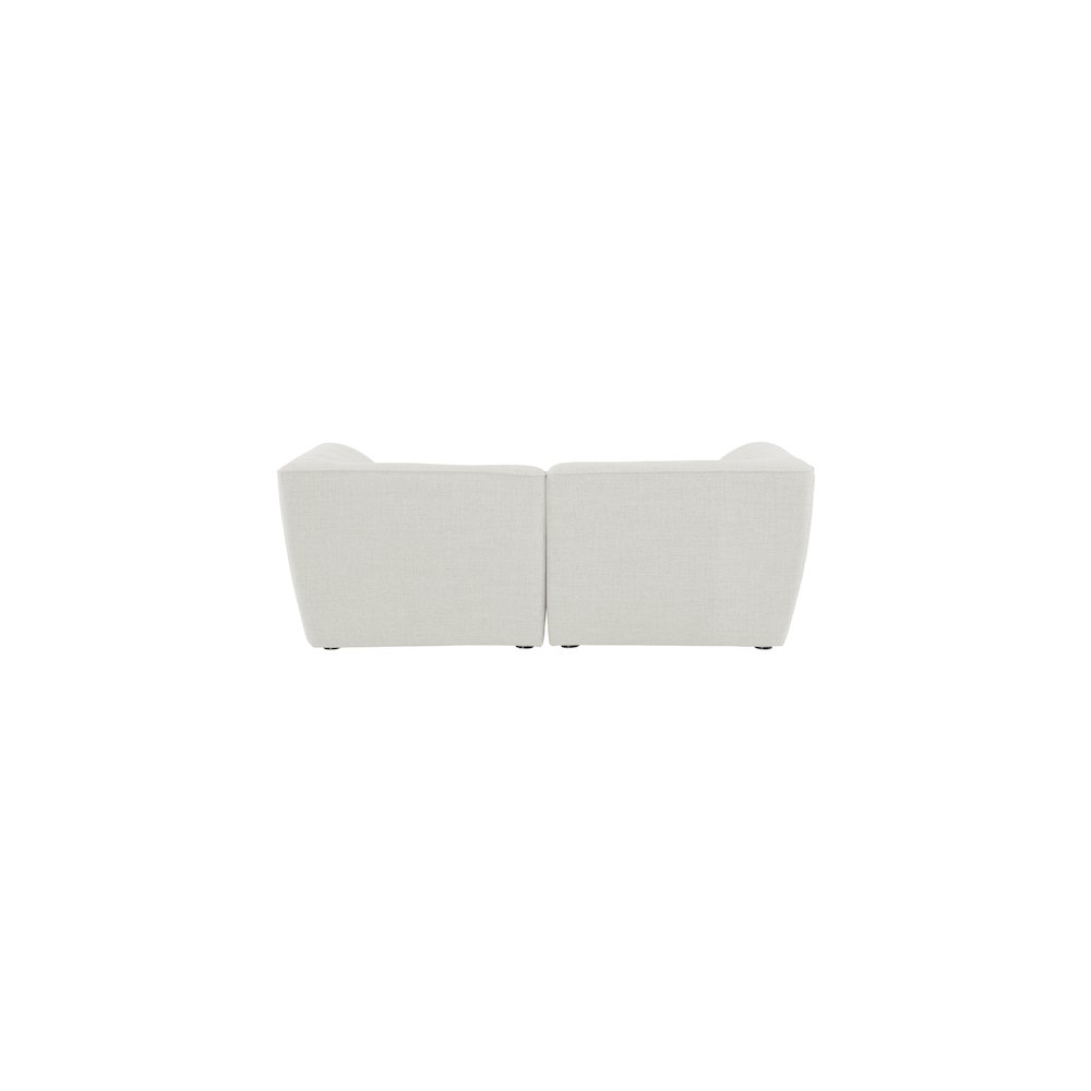 Miramar Cream Durable Linen Textured Modular Sofa