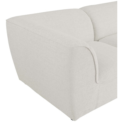 Miramar Cream Durable Linen Textured Modular Sofa