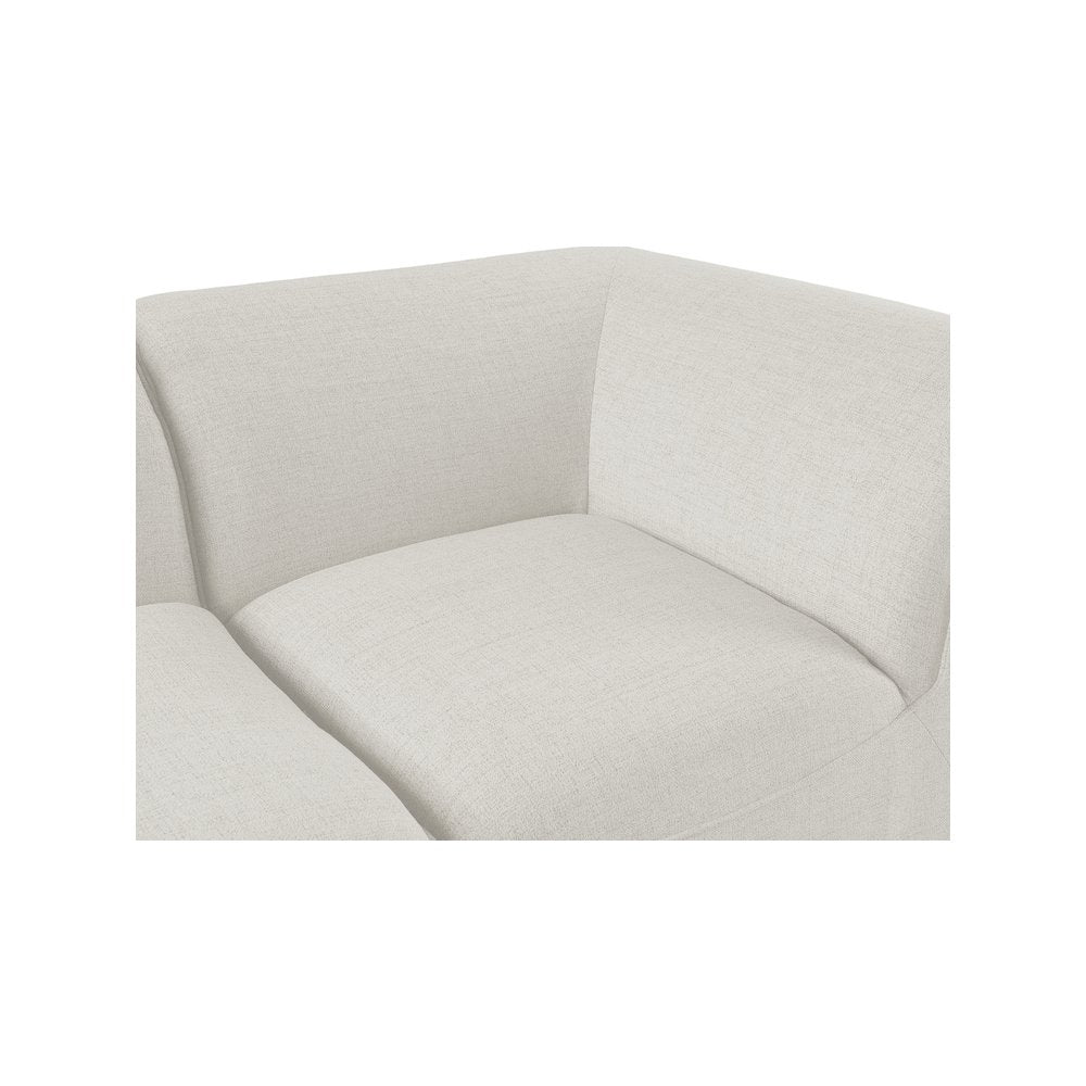 Miramar Cream Durable Linen Textured Modular Sectional