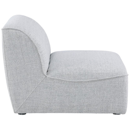 Miramar Grey Durable Linen Textured Armless
