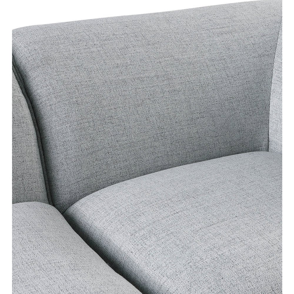 Miramar Grey Durable Linen Textured Armless