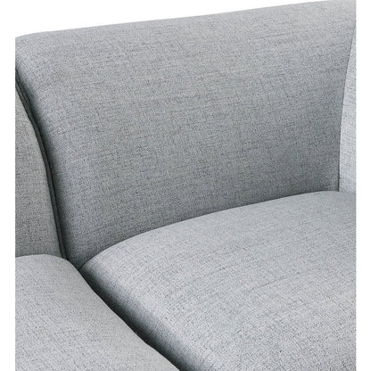 Miramar Grey Durable Linen Textured Armless