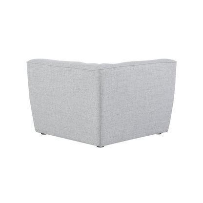 Miramar Grey Durable Linen Textured Corner